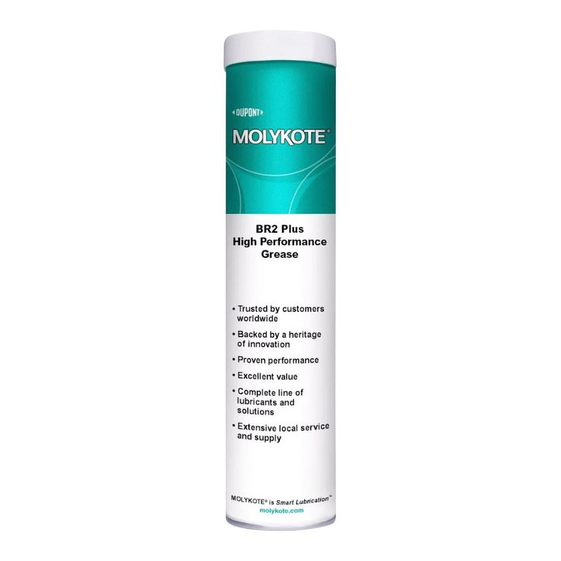 MOLYKOTE MOLYKOTE BR-2 PLUS, 400G Mineral Grease, High Performance, NLGI Grade 2, Cartridge, 400g