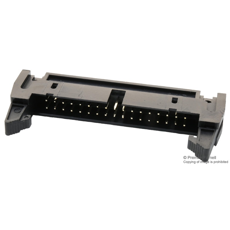 Multicomp PRO MC-254-34-LL-ST-DIP Pin Header Wire-to-Board 2.54 mm 2 Rows 34 Contacts Through Hole Straight