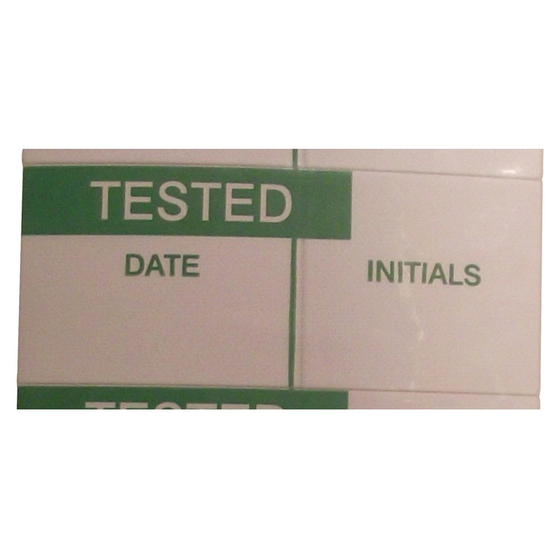 Multicomp PRO MP009751 Label Write-On Vinyl Cloth Tested (Date Initials)