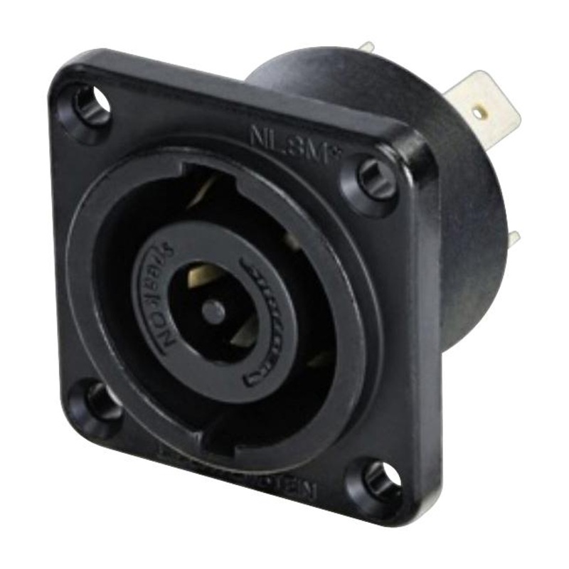 Neutrik NLT8MPXX-BAG Speaker / Loudspeaker Audio Connector Speakon STX Series 8 Contact Plug Chassis Mount New