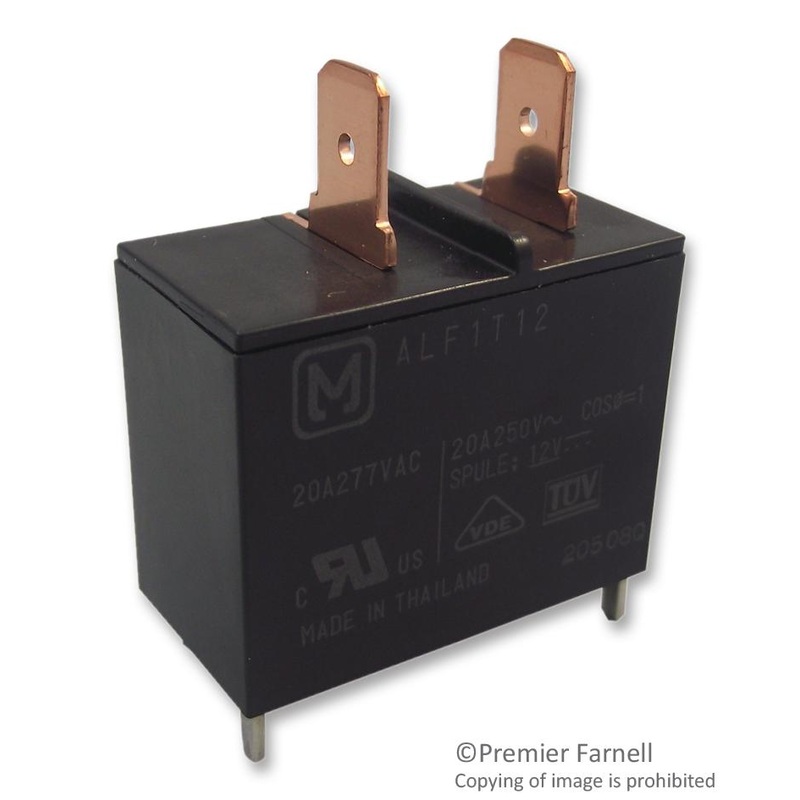 Panasonic ALF1T24 ALF1T24 Power Relay SPST-NO 24 VDC 25 A LF(ALF) Series Through Hole Non Latching