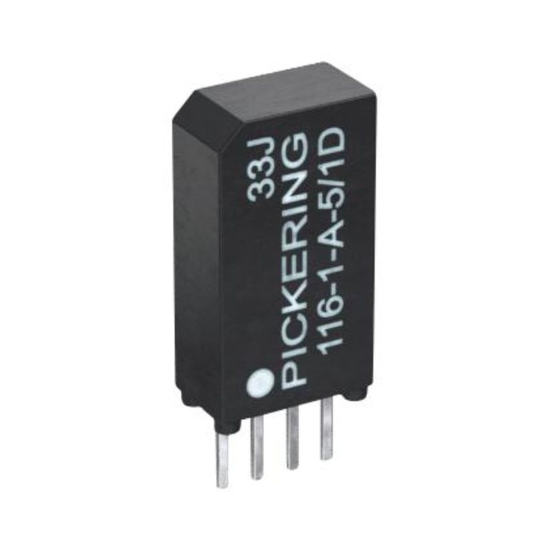 Pickering 116-1-A-5/2D Reed Relay SPST-NO 5 V 116 Series Through Hole 500 ohm mA