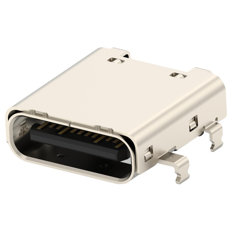 TE Connectivity 2388749-1 USB Connector 4.0 Receptacle 24 Ways Surface Mount Right Angle