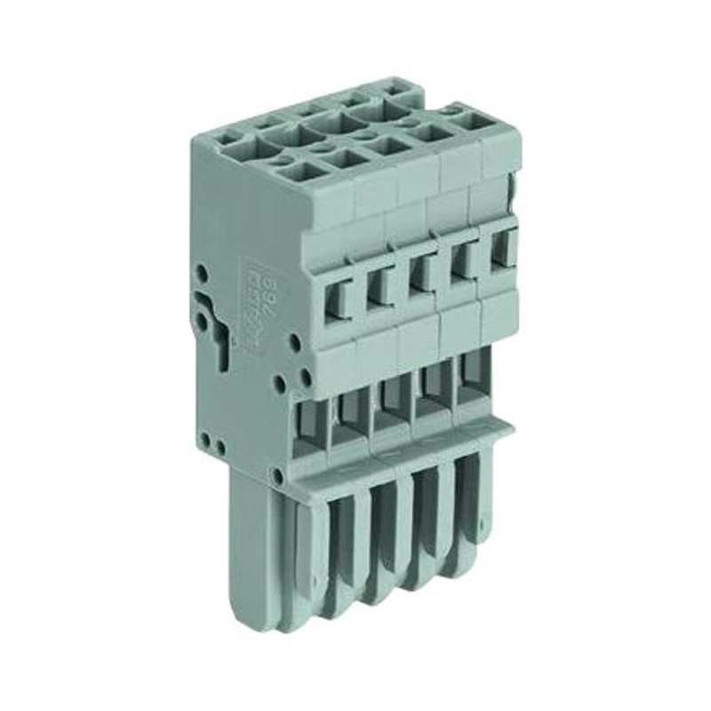 WAGO 769-103 Pluggable Terminal Block, 5 mm, 3 Ways, 28AWG to 12AWG, 4 mm, Push In, 32 A