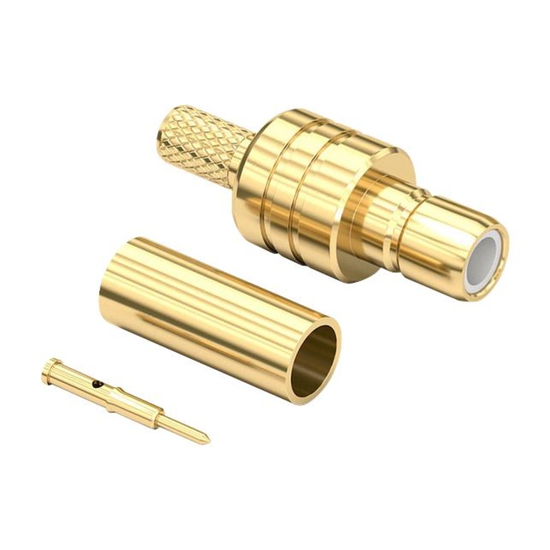 Wurth Elektronik 61626021210320 61626021210320 RF / Coaxial Connector SMB Straight Jack Crimp 50 ohm RG174 RG188 RG316 Brass