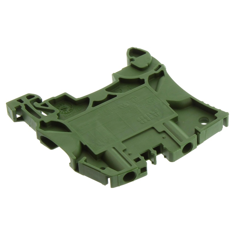 Entrelec – TE Connectivity 1SNK505061R0000 DIN Rail Mount Terminal Block 2 Ways 12 AWG 4 mm Screw 32 A