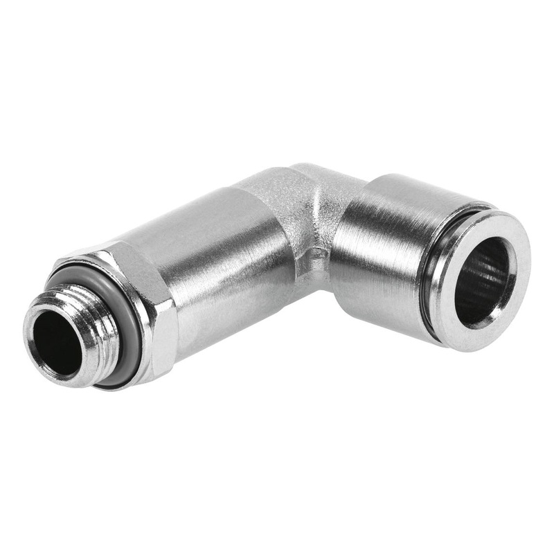 Festo NPQH-LL-G38-Q10-P10 Pneumatic Fitting Push-In L-Fitting G3/8 20 bar 10 mm Brass Npqh