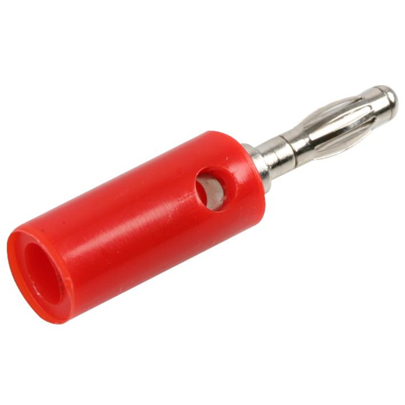 PRO Signal PSG08248 Banana Test Connector Plug Cable Mount Red