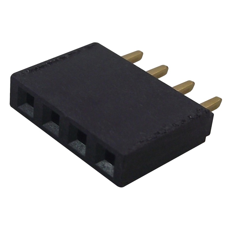 Samtec SSQ-108-04-G-S SSQ-108-04-G-S PCB Receptacle Board-to-Board 2.54 mm 1 Rows 8 Contacts Through Hole Mount SSQ