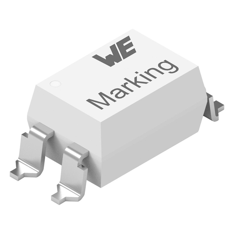 Wurth Elektronik 140817143300 Optocoupler 1 Channel Surface Mount DIP 4 Pins 60 mA 5 kV 200 %