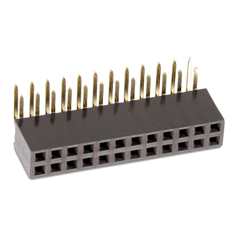 Wurth Elektronik 613024243121 PCB Receptacle Board-to-Board 2.54 mm 2 Rows 24 Contacts Through Hole Mount Right Angle
