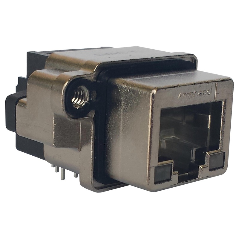 Amphenol Communications Solutions MRJR5380M1 MRJR5380M1 Rugged RJ45 Jack R/A 8P8C 1PORT TH