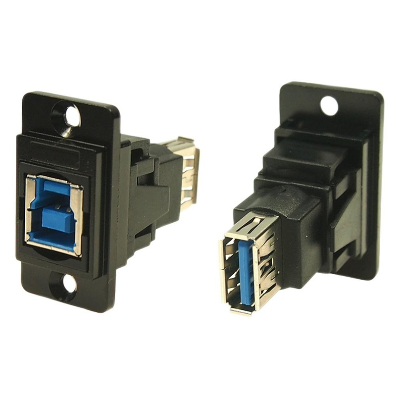Cliff Electronic Components CP30706NMB CP30706NMB USB Adapter CSK Hole Type B Receptacle A 3.0