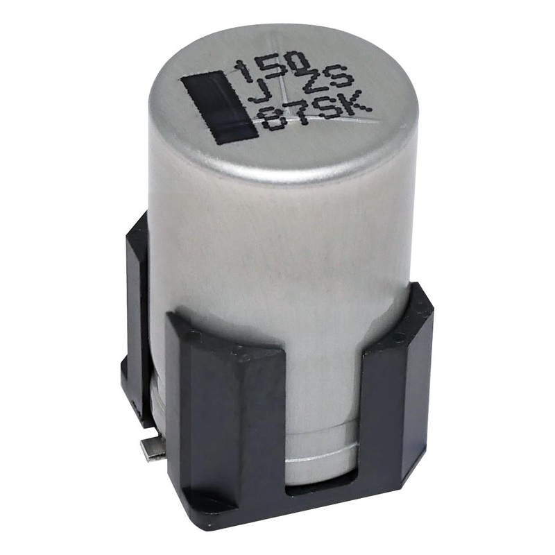 Panasonic EEHZS1E102UV Hybrid Aluminium Electrolytic Capacitor 1000 F  20% 25 V Radial Can – SMD 0.011 ohm