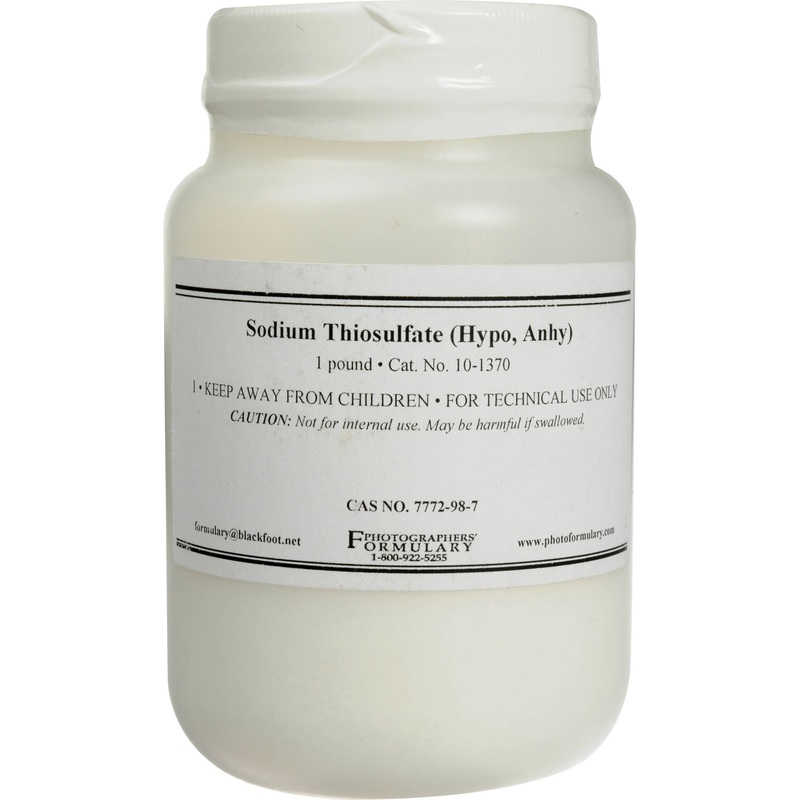 Photographers’ Formulary Sodium Thiosulfate, Anhydrous – 1 Lb.