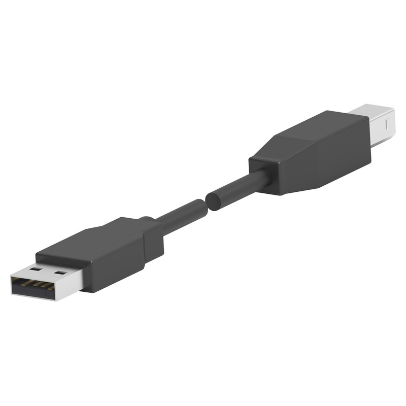 TE Connectivity 1487595-2 USB Cable Type A Plug to B 1.3 m 4.3 ft 2.0 Black