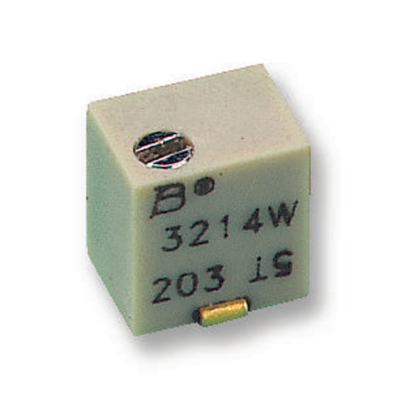 Bourns 3214W-1-503E 3214W-1-503E Trimpot Multi Turn Cermet Top Adjust 50 Kohm Surface Mount 5 Turns
