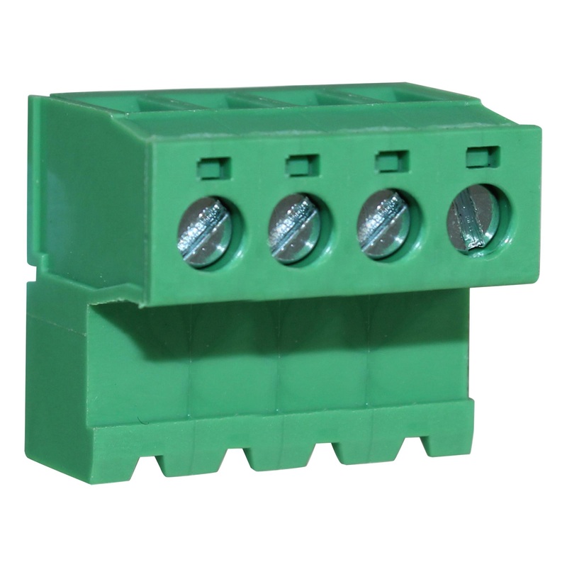 Camdenboss CTBP96HJ/4 CTBP96HJ/4 Wire-To-Board Terminal Block Inverted 5.08 mm 4 Ways 28 AWG 14 1.5 mm Screw