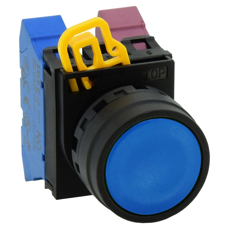 Idec YW1B-M1S Switch Actuator Plastic Blue Dia 22mm YW Series Pushbutton Switches IP65