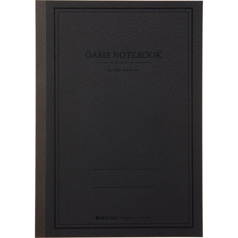 Itoya ProFolio Oasis Notebook (Charcoal, 6.9 x 9.8)