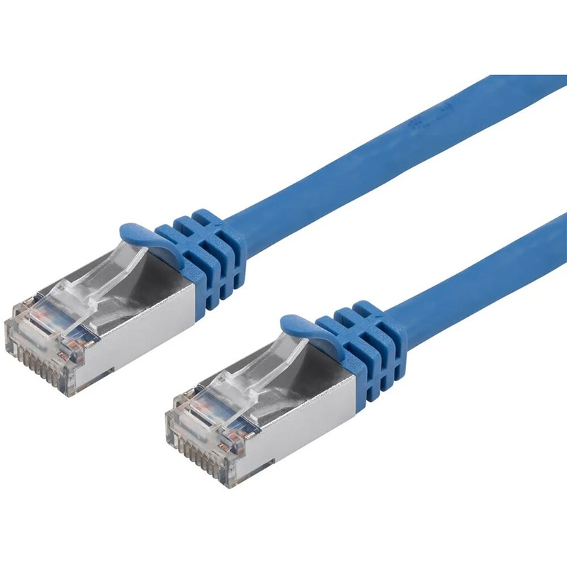 Monoprice Entegrade Cat 7 S/FTP Double-Shielded Ethernet Patch Cable (2′, Blue)