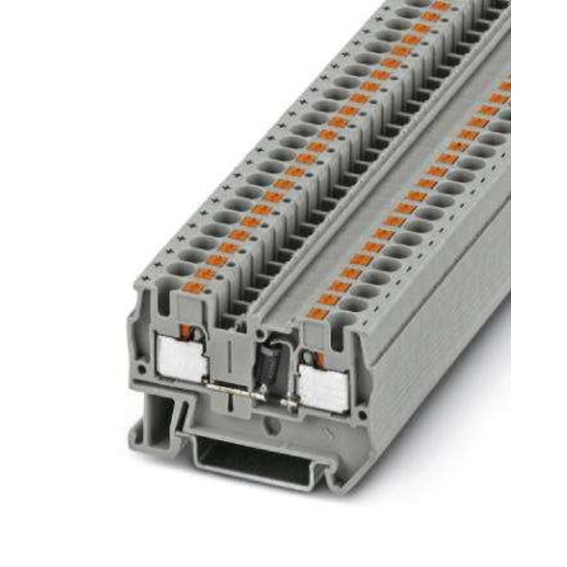 Phoenix Contact PT 4-DIO 1N 5408/L-R DIN Rail Mount Terminal Block Diode 2 Ways 24 AWG 10 4 mm Push In 1.5 A