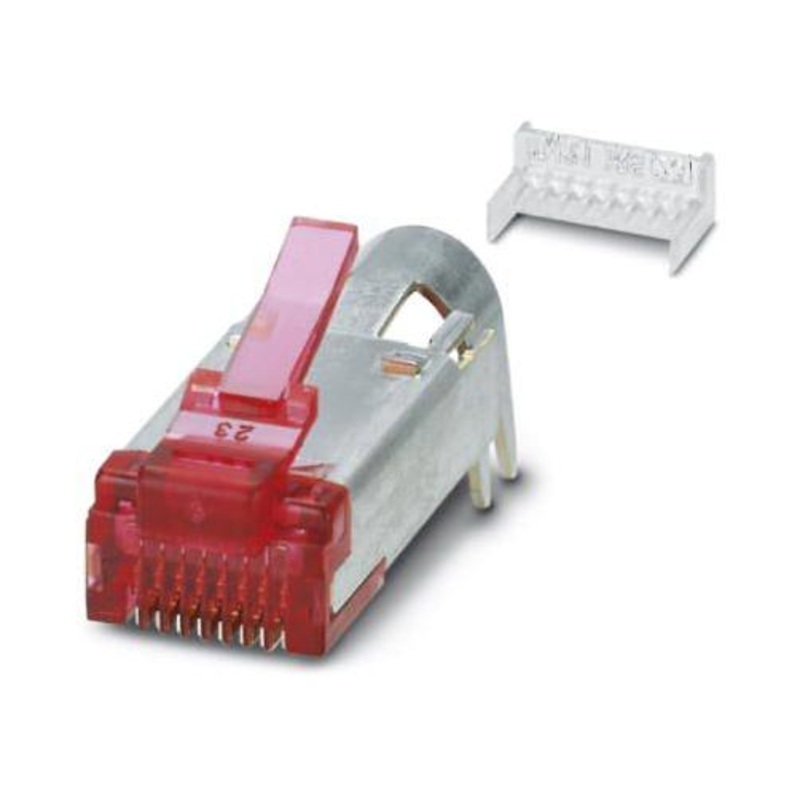 Phoenix Contact VS-08-ST-H21-RJ45 Modular Connector RJ45 Plug 1 x (Port) 8P8C Cat6 IP20 Cable Mount