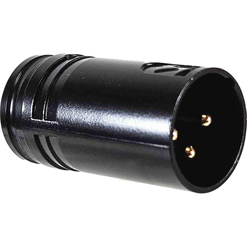 American Recorder Low-Profile 3-Pin XLR Male Connector (Black)