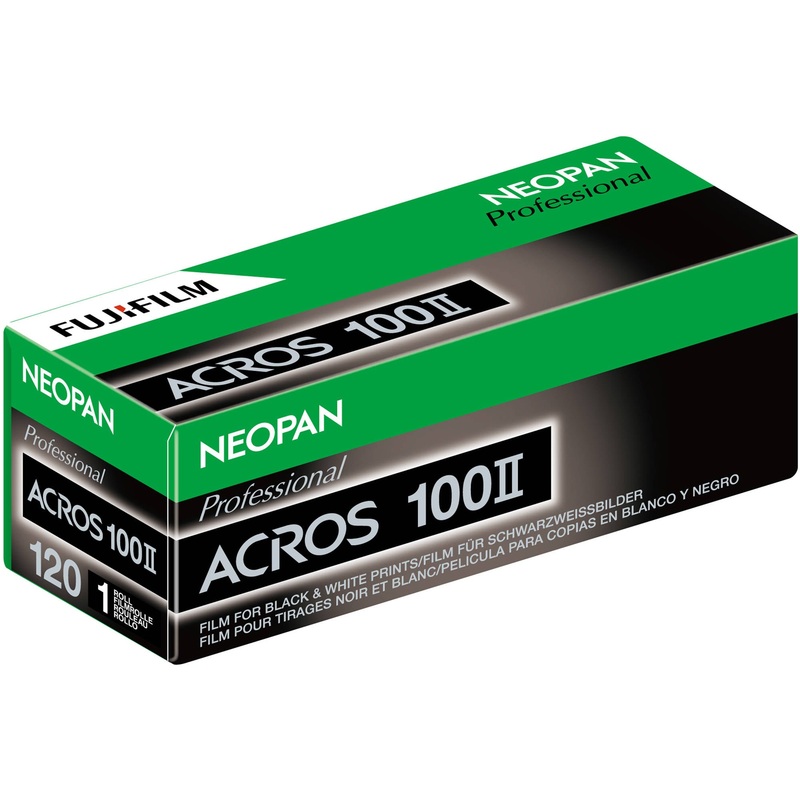 FUJIFILM Neopan 100 Acros II Black and White Negative Film (120 Roll Film, Short-Dated Expires 06/2025)
