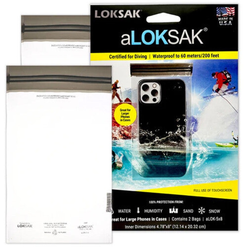 LOKSAK aLOKSAK 5 x 9 Waterproof Bags (2-Pack)