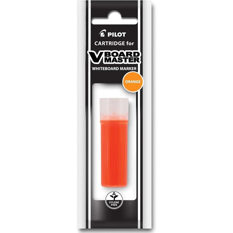 PILOT V Board Master BEGREEN Whiteboard Marker Refill Cartridge (Orange, 12-Pack)