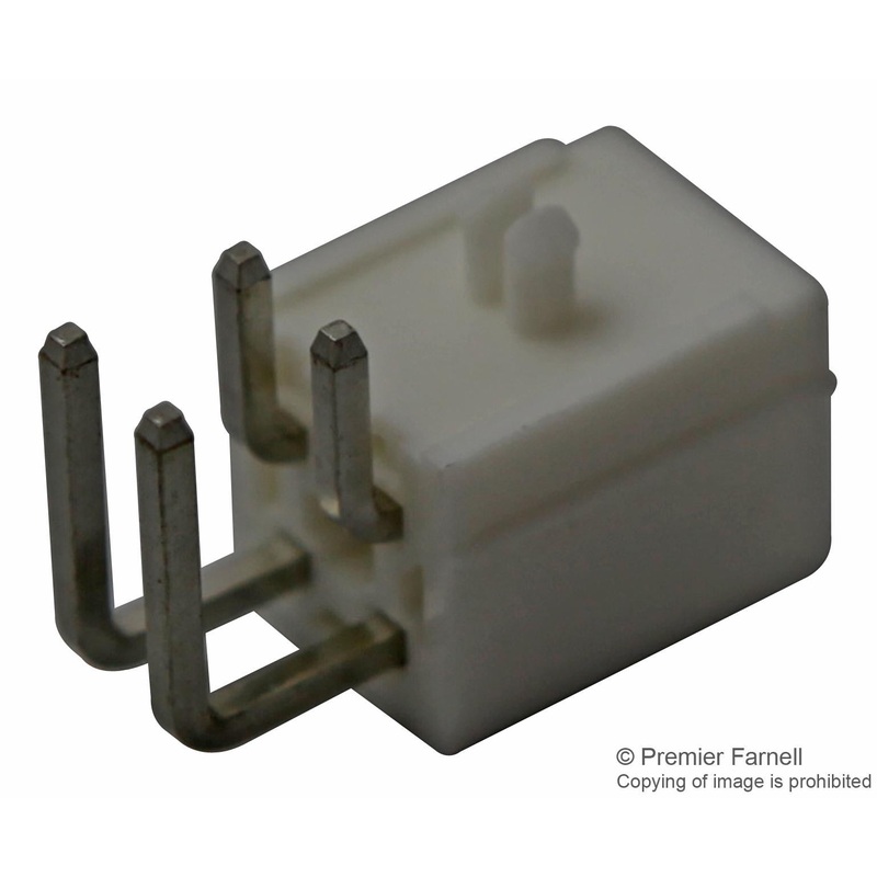 WURTH ELEKTRONIK 649004227222 Wire-To-Board Connector, Right Angle, 4.2 mm, 4 Contacts, Header, WR-MPC4 Series, Through Hole