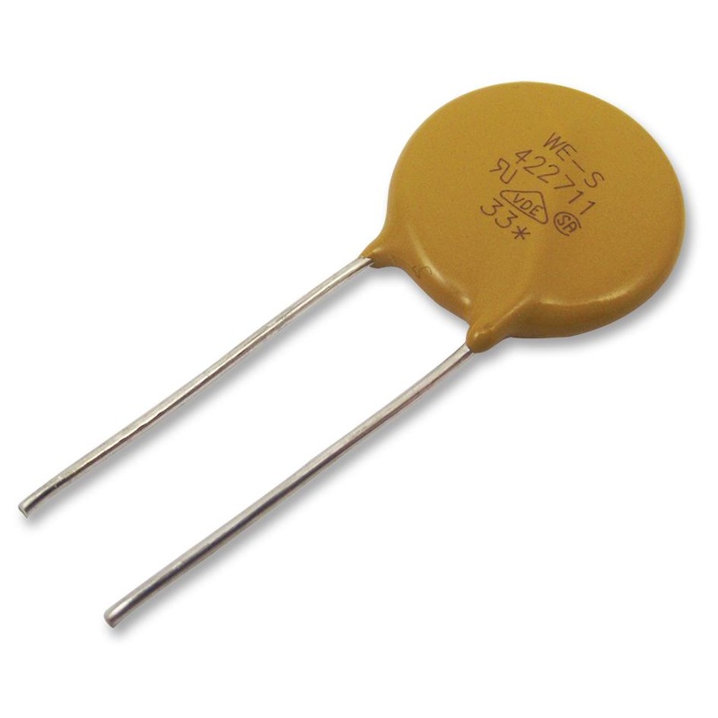 Wurth Elektronik 820471511 TVS Varistor 150 V 200 WE-VD Series 395 Disc 7mm Metal Oxide (MOV)