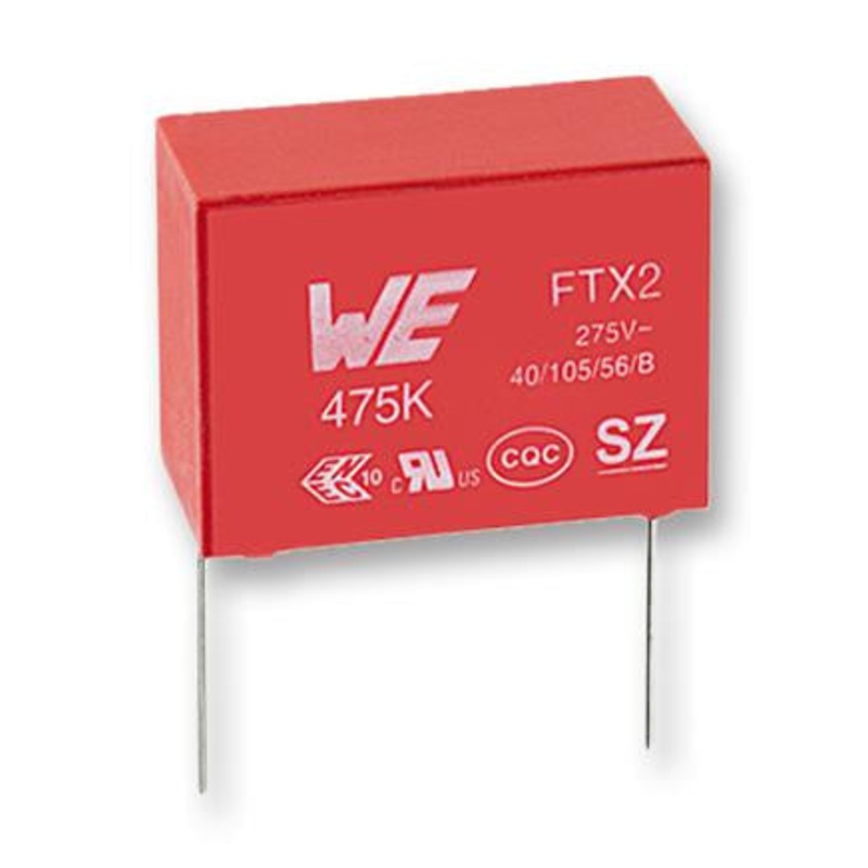WURTH ELEKTRONIK 890324023023 Film Capacitor, 0.1 F, 275 V, PP (Polypropylene),  10%, WCAP-FTX2 Series