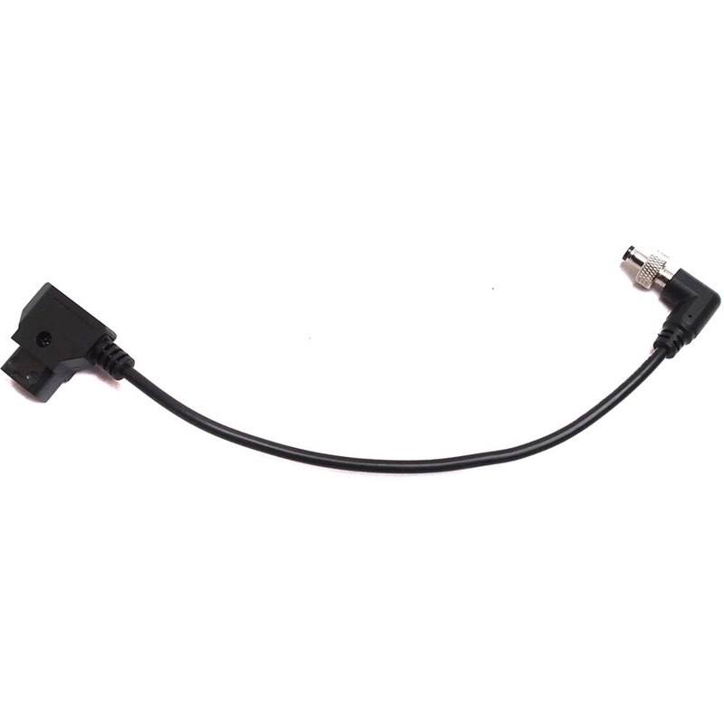 XLCS Designs Locking Right-Angle 12 VDC Power to D-Tap Cable for Blackmagic Micro G2 (6.7)