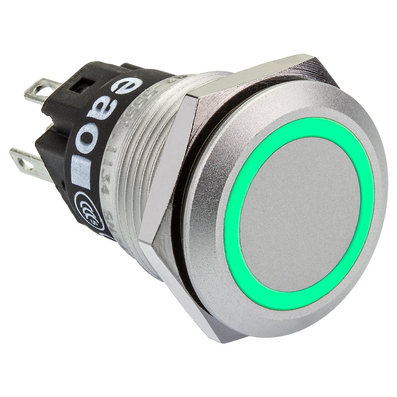 EAO 82-5551.2133 82-5551.2133 Vandal Resistant Switch 82 Series 19 mm Spdt Maintained Round Flat Flush Natural