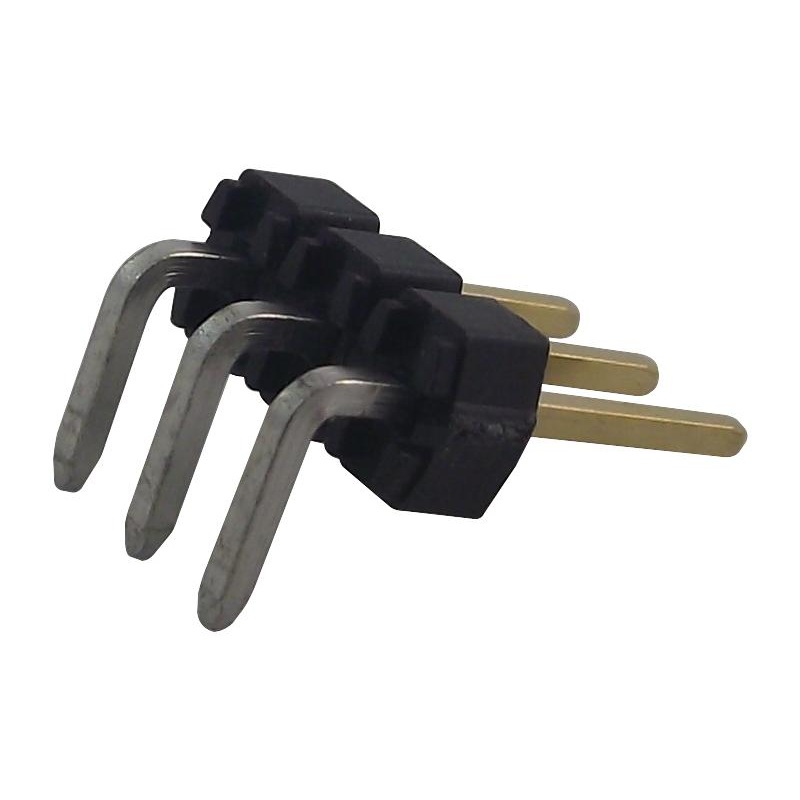 Molex 90121-0763 Pin Header Right Angle Signal 2.54 mm 1 Rows 3 Contacts Through Hole