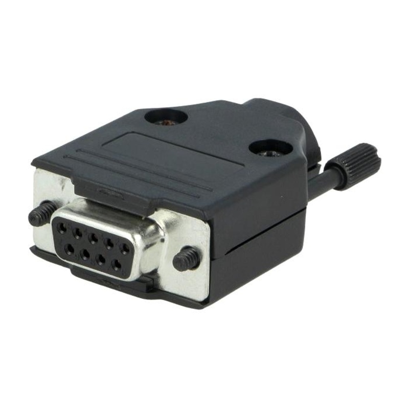 Multicomp PRO MP010156 D Sub Connector Kit Standard Receptacle MCP D-SUB Kits 9 Contacts DE Solder Cup