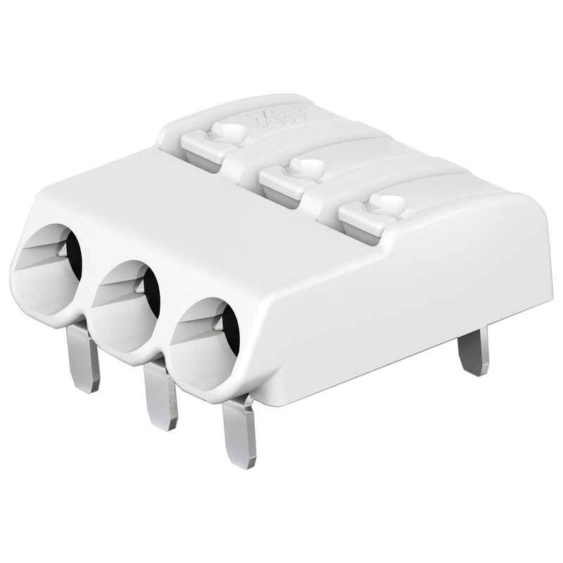 Wago 2060-1453/998-404 Wire-To-Board Terminal Block White 4 mm 3 Ways 24 AWG 18 0.75 mm Push In New