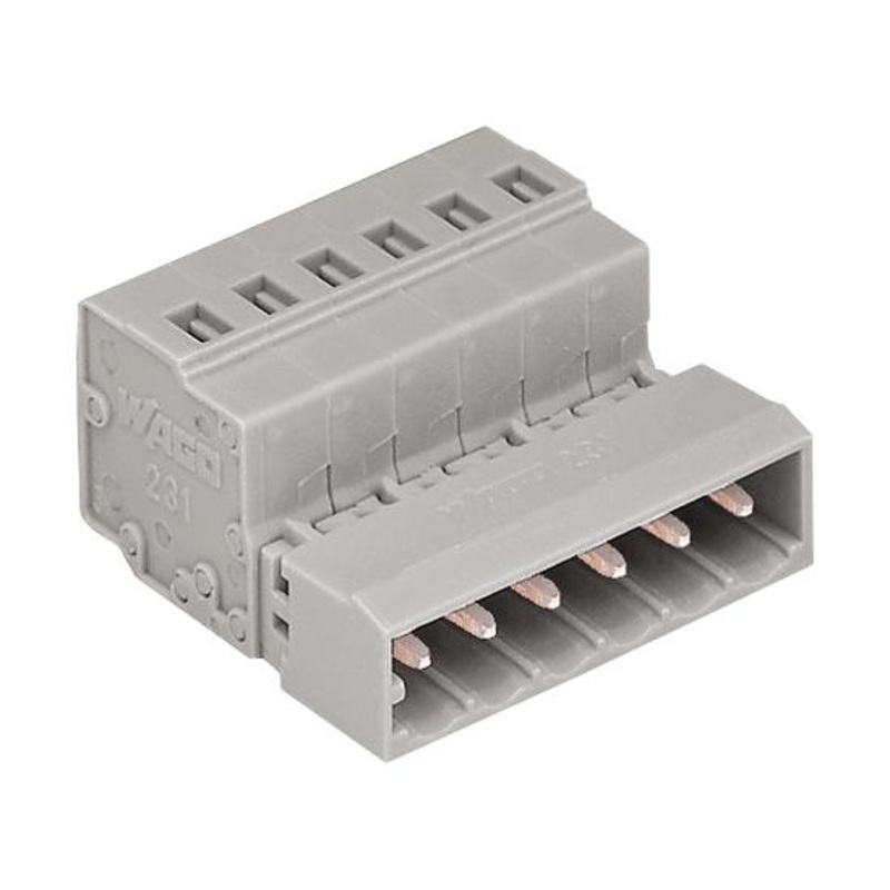 Wago 231-605 Pluggable Terminal Block 5 mm Ways 28 AWG 12 2.5 mm Clamp