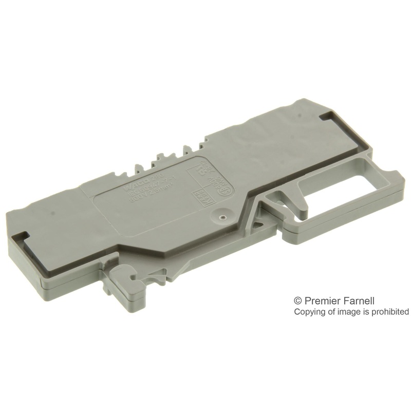 WAGO 280-826 TERMINAL BLOCK, DIN RAIL, 4 POSITION, 28-12AWG