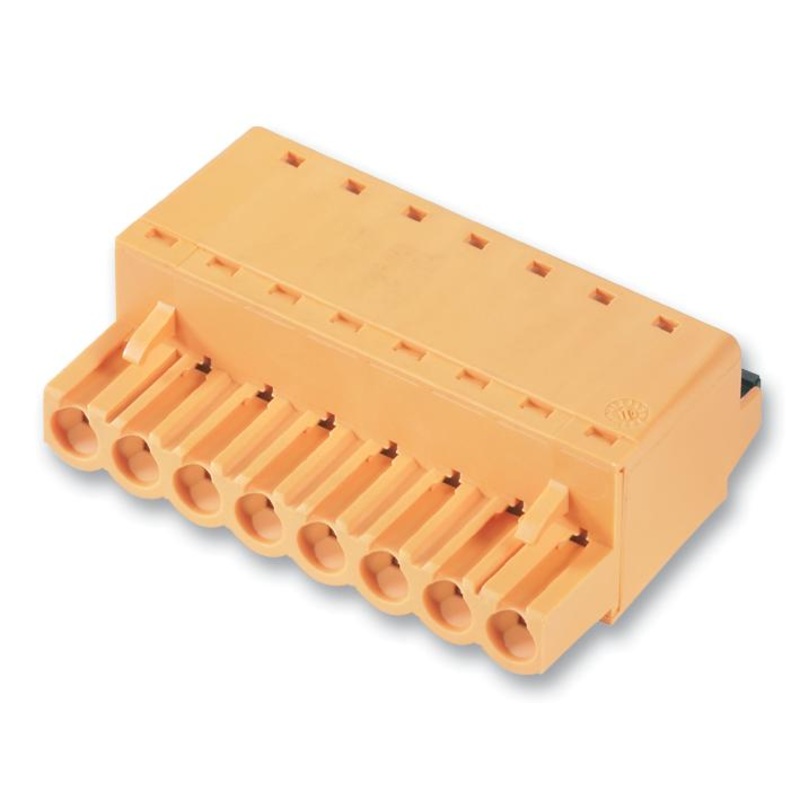 WEIDMULLER 1013680000 Pluggable Terminal Block, 5.08 mm, 2 Ways, 26AWG to 12AWG, 2.5 mm, Screw, 10 A BLF 5.08HC/02/180 SN OR BX