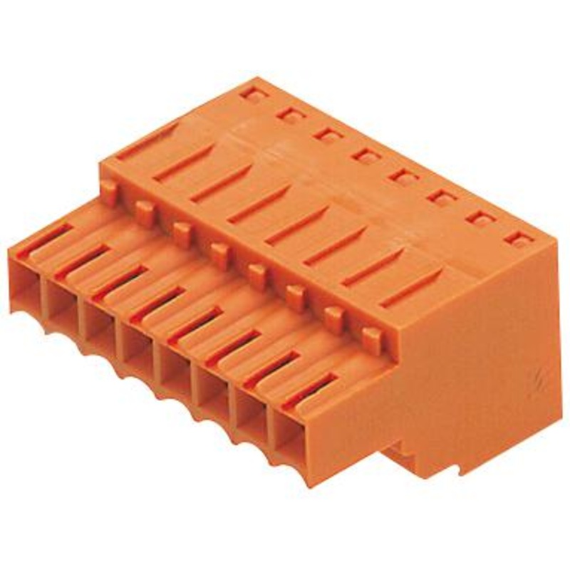 WEIDMULLER 1690190000 Pluggable Terminal Block, 3.5 mm, 2 Ways, 26AWG to 14AWG, 1.5 mm, Screw, 10 A BLZF 3.50/02/180 SN OR BX