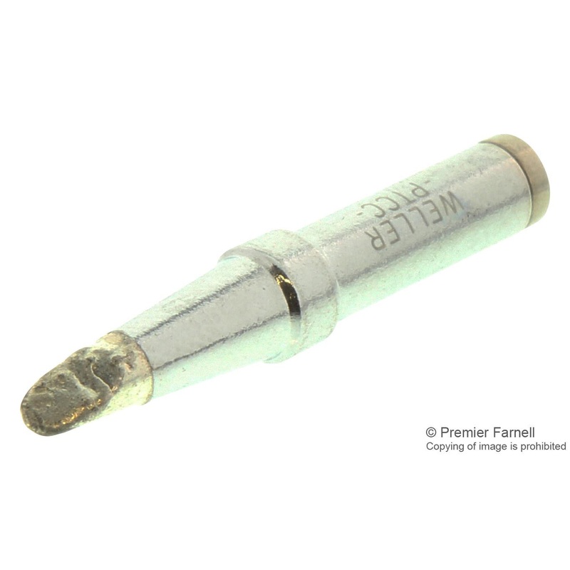 WELLER PT-CC8 3.2mm Round Sloped Soldering Iron Tip, 425C