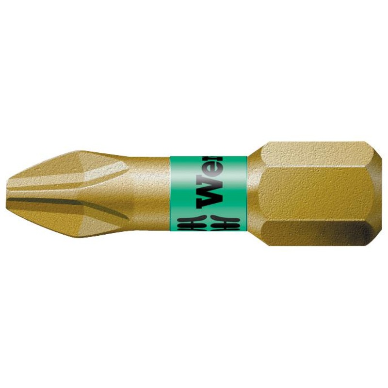Wera 05056410001 Hex Driver Bit Phillips PH1 25 mm Overall