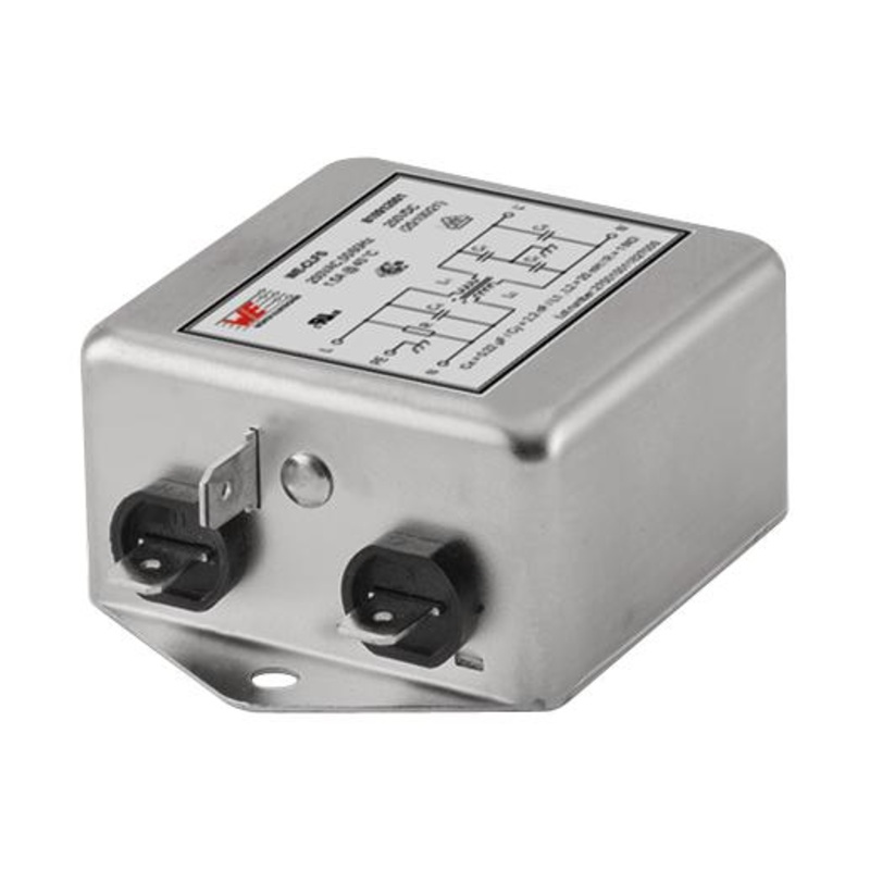 Wurth Elektronik 810912003112 Power Line Filter General Purpose 250 V 3 A Single Phase 1 Stage Chassis Mount