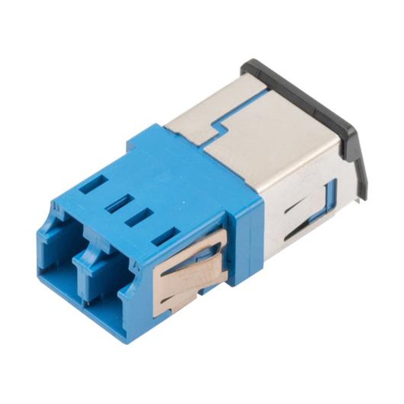 L-COM FOA-810-BLU Fiber Coupler LC/LC Duplex External Shutter SID 52AK0102 New