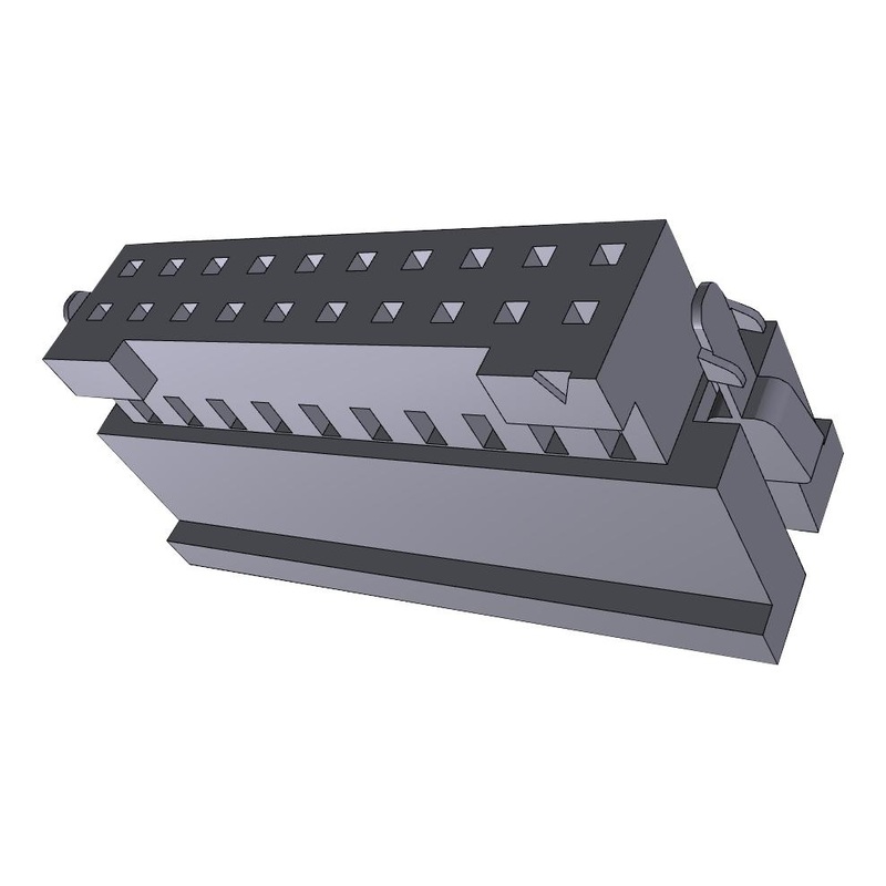 Samtec ISD2-10-D-M Connector Housing ISD2 Receptacle 20 Ways 2 mm CC81 Series Socket Contacts