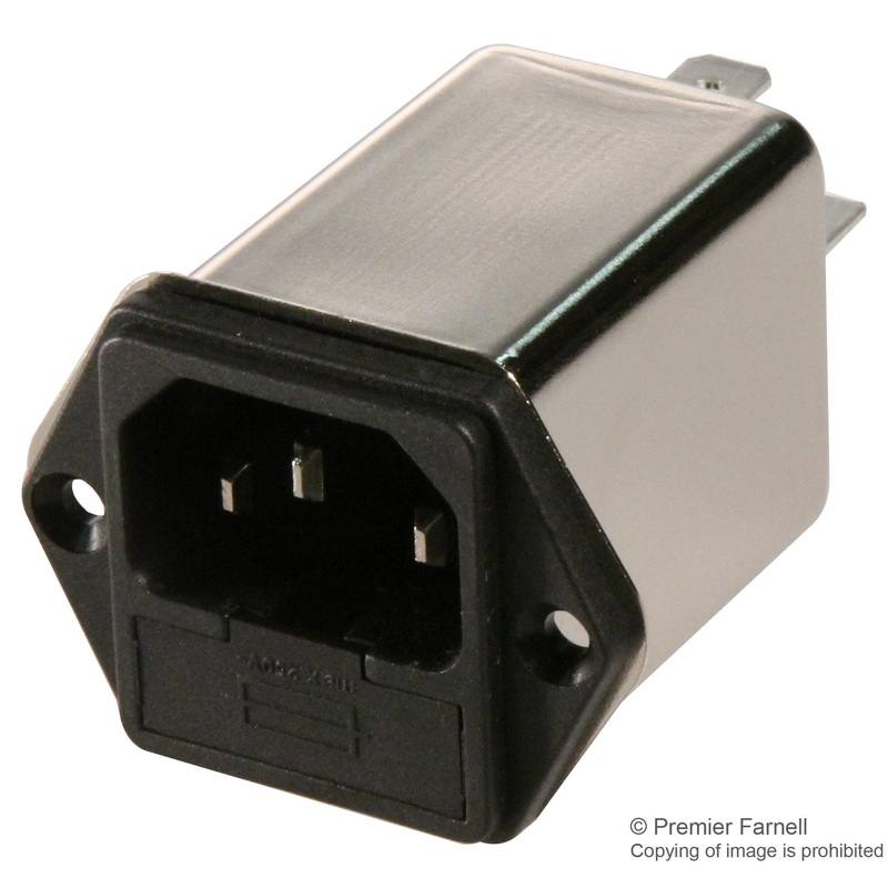 SCHAFFNER FN261-6-06 FILTER, INLET, IEC, 6A, 250VAC