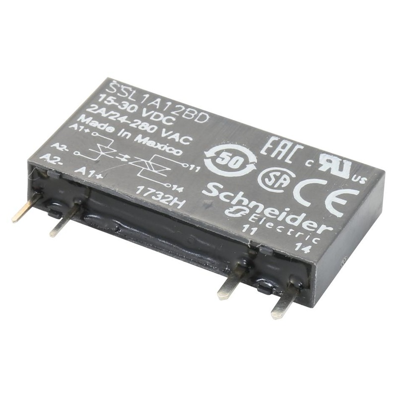 Schneider Electric SSL1D03JD Solid State Relay SPST-NO 3.5 A 24 VDC Socket Quick Connect Zero Crossing